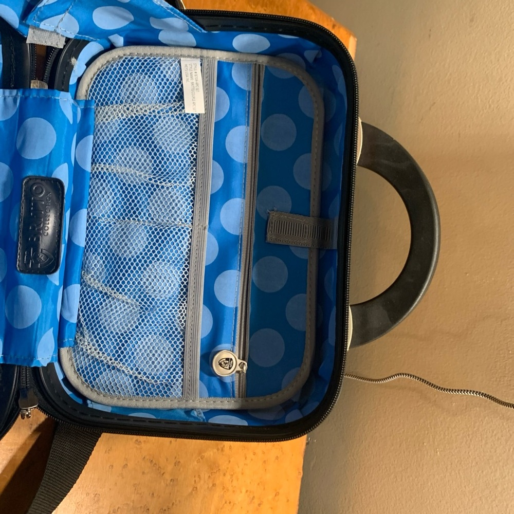 Colorful Abstract Shoulder Bag with Black Strap - Picture 3 of 6